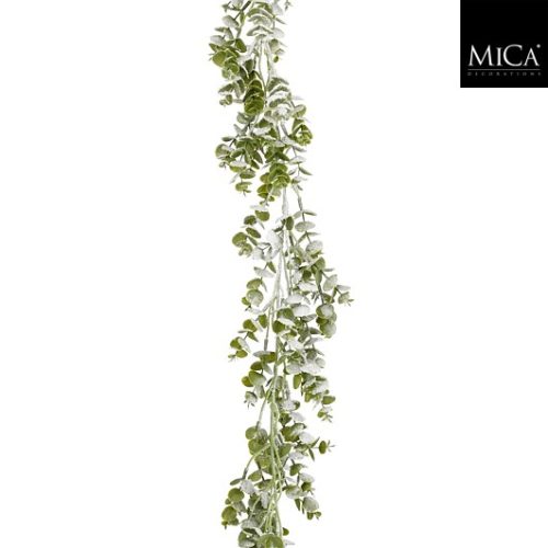 Girlanda eukaliptus zeleno snježni, 180xw12xh6cm