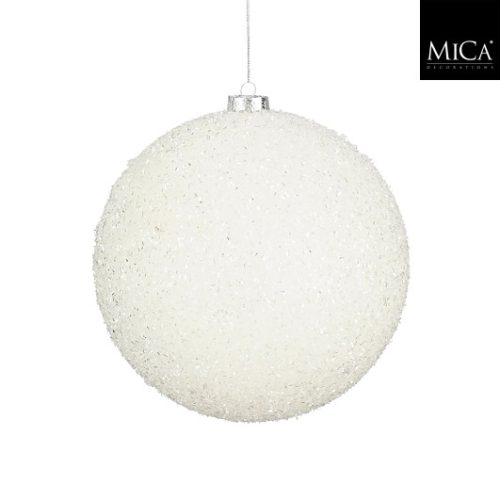Kuglica, nelomljiva, bijela, d20cm