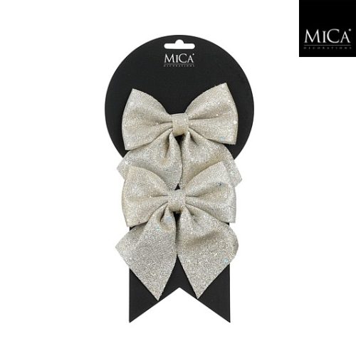 Mašna boje šampanjca, 12xw13xh1cm