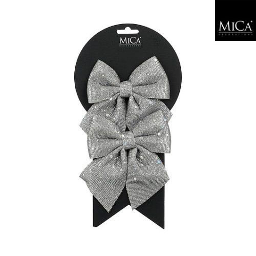 Mašna srebrna, 12xw13xh1cm