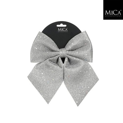 Mašna srebrna, 20xw23xh,1,5cm