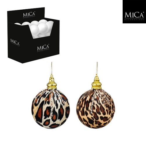 Kuglica leopard smeđa, nelomljiva, 2 sort, d8cm
