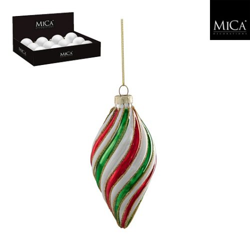 Ukras suza crvena, h13xd6cm
