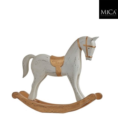 Dekoracija konjić za ljuljanje bijeli, 40xw8xh30cm