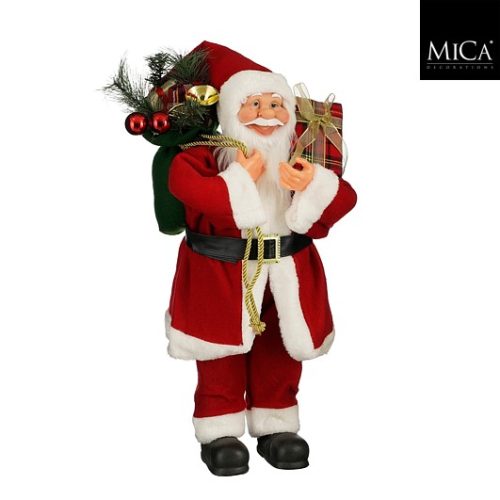 Dekoracija djed mraz crveni, 30xw20xh60cm