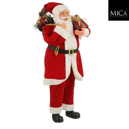 Dekoracija djed mraz crveni, 40xw26xh110cm