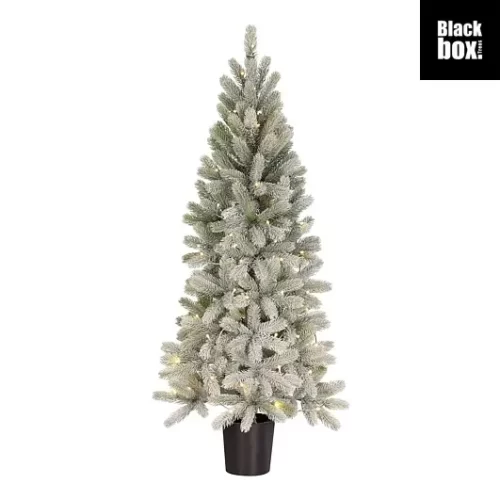 Nagoya jelka ful 3D zelena sa snijegom i LED lampicama na baterije 80L, 212 TIPS, timer - 120xd60cm